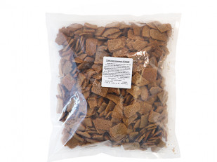 Ресторанные гренки с морской солью: Гренки черные со вкусом чеснока