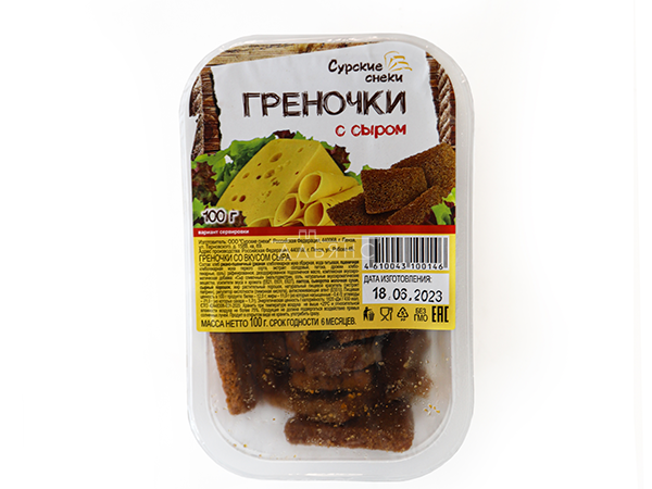 Сурские гренки со вкусом Сыра (100 гр) в Воронеже