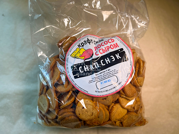 Снапсы ПШЕНИЧНЫЕ "Лосось с сыром" в Воронеже