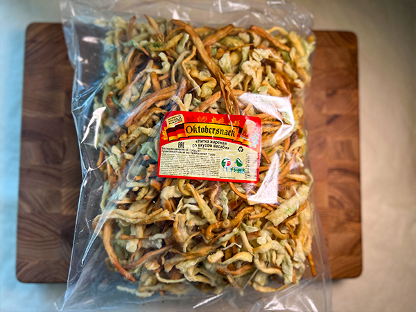 Нитка ЖАРЕНАЯ "Васаби" Oktobersnack 1 кг (сырный продукт) в Воронеже
