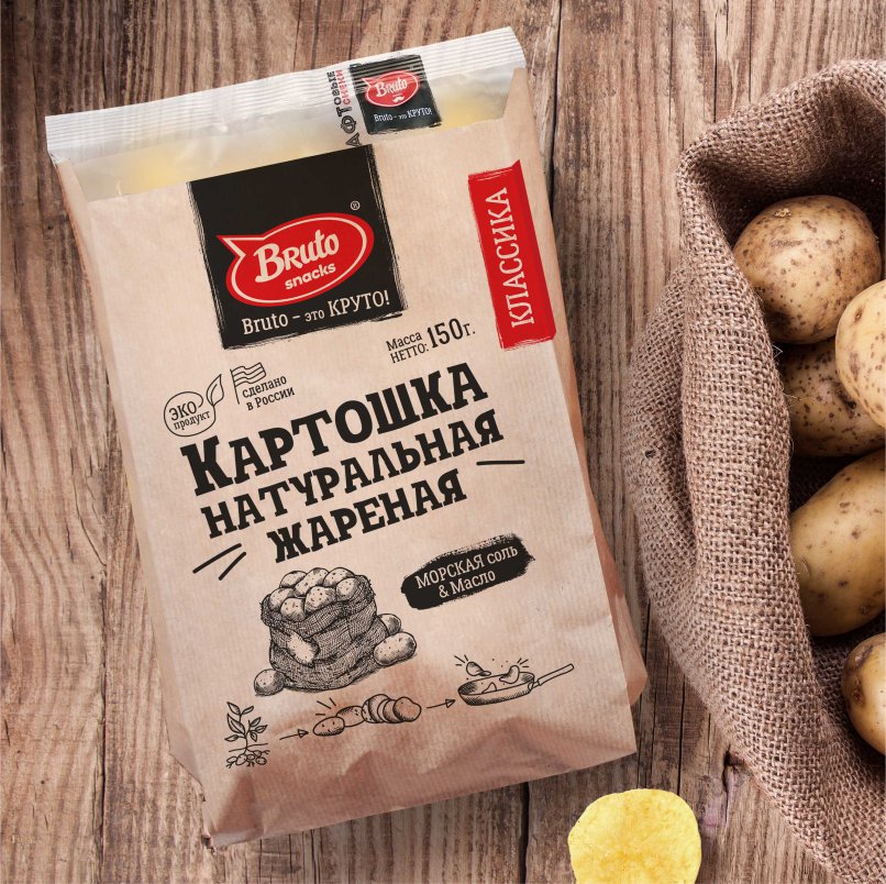 Картофель «Бруто» с солью 130 гр. в Воронеже