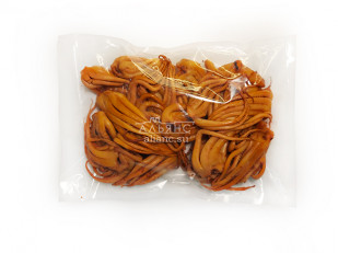 Снеки к пиву: Кальмар щупальца (мелкие) холодного копчения